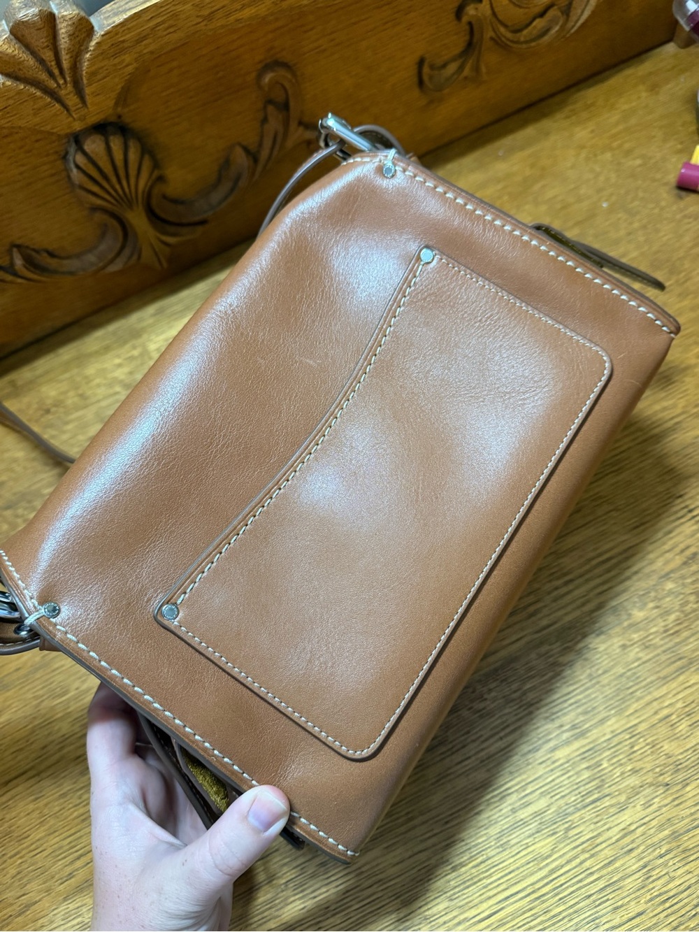 Gently used Coach Western Tabby brown leather shoulder/crossbody bag - Picture 10 of 14